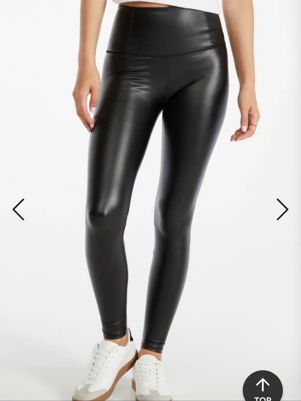 NWT Justfab Tummy Tamer Ankle Leggings Black Size Large City Slimming Versatile